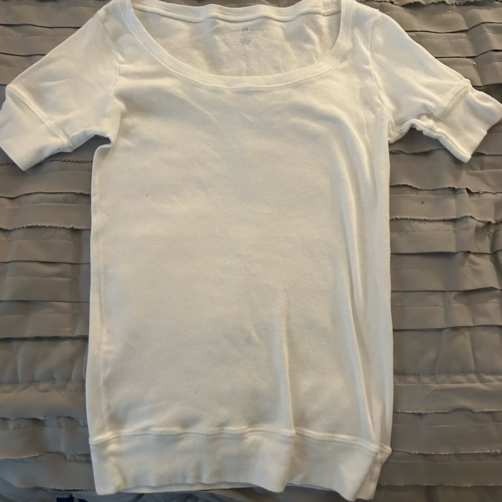 Brandy White Baby Tee